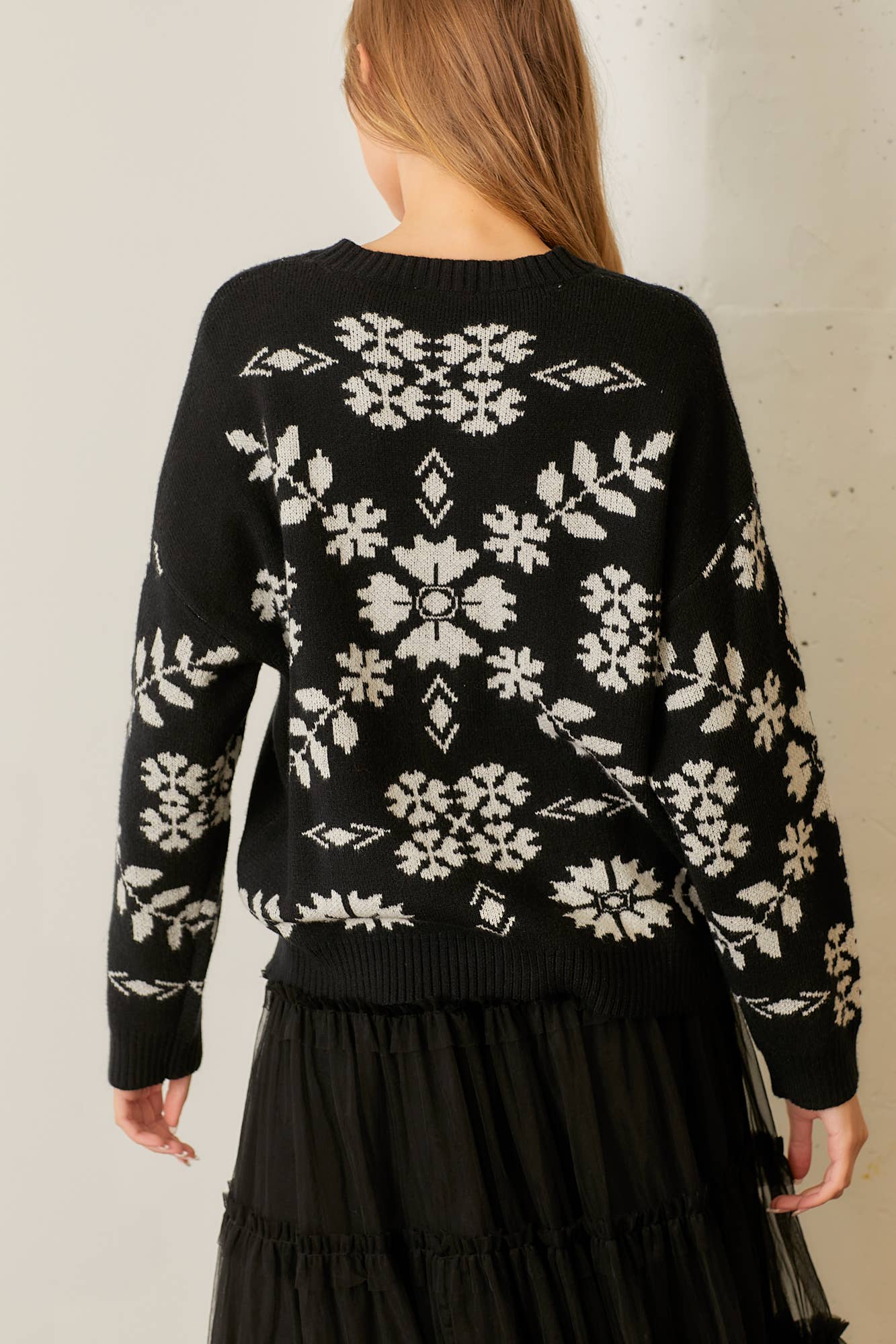 Intarsia Pullover Curvy