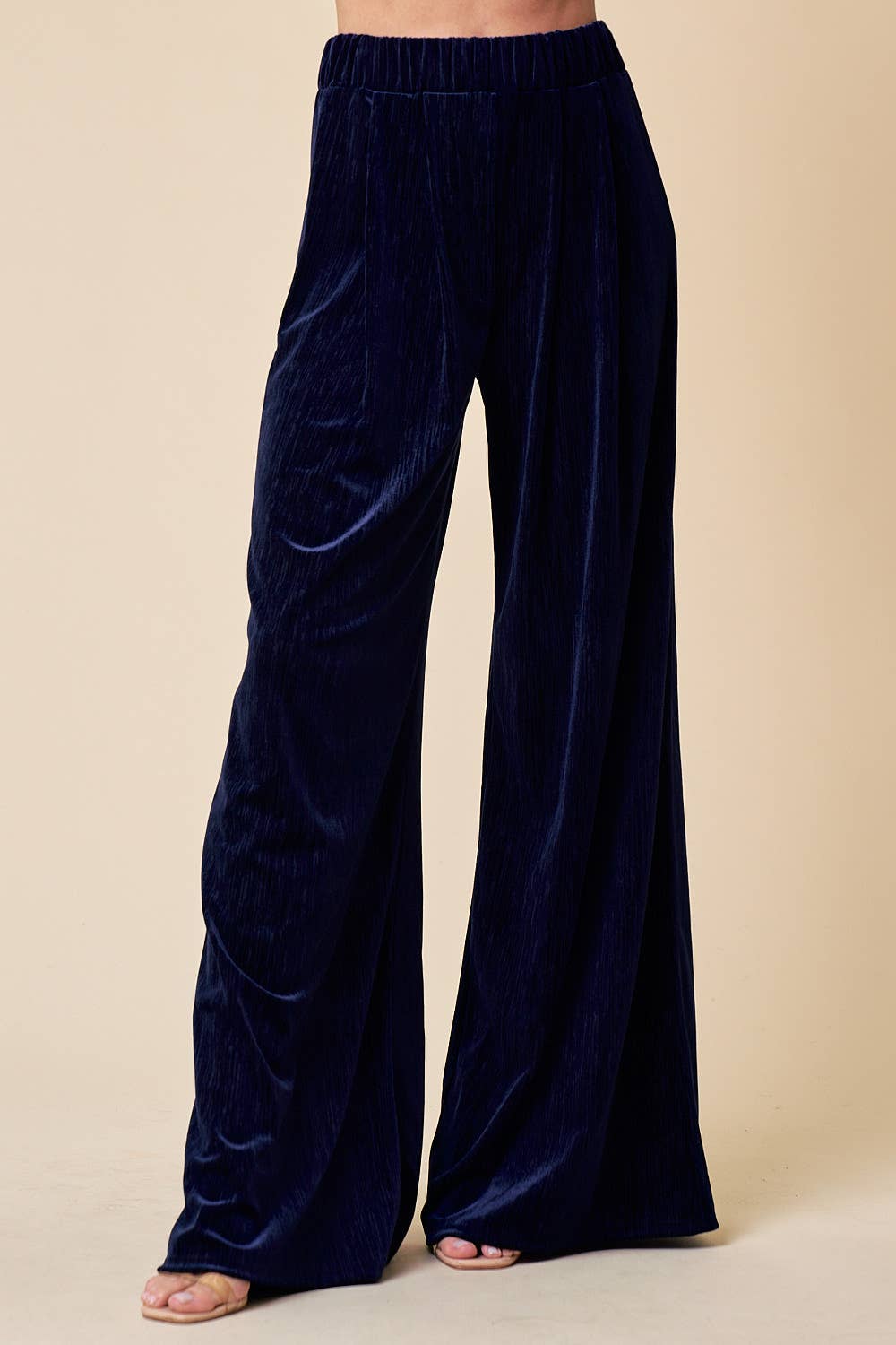 Velvet Wide Leg Pants