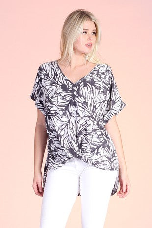 Watercolor Leaf Top Curvy