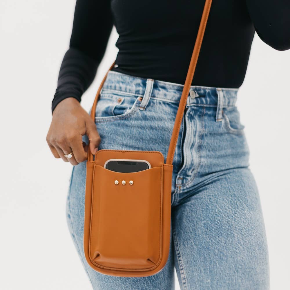 Parker Phone Crossbody Brown