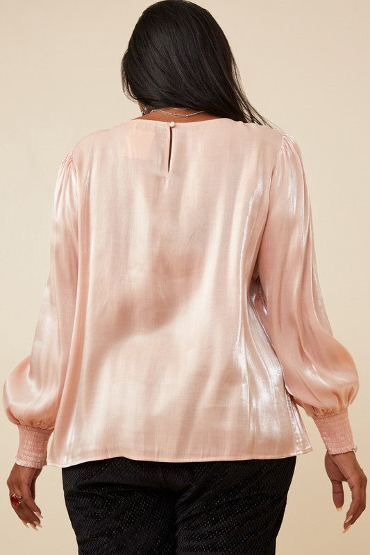 Iridescent Blush Top Final Sale