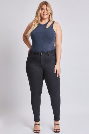 High Rise Black Denim YMI