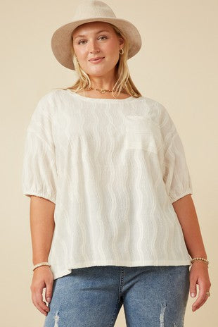 Oversized Wave Top Curvy