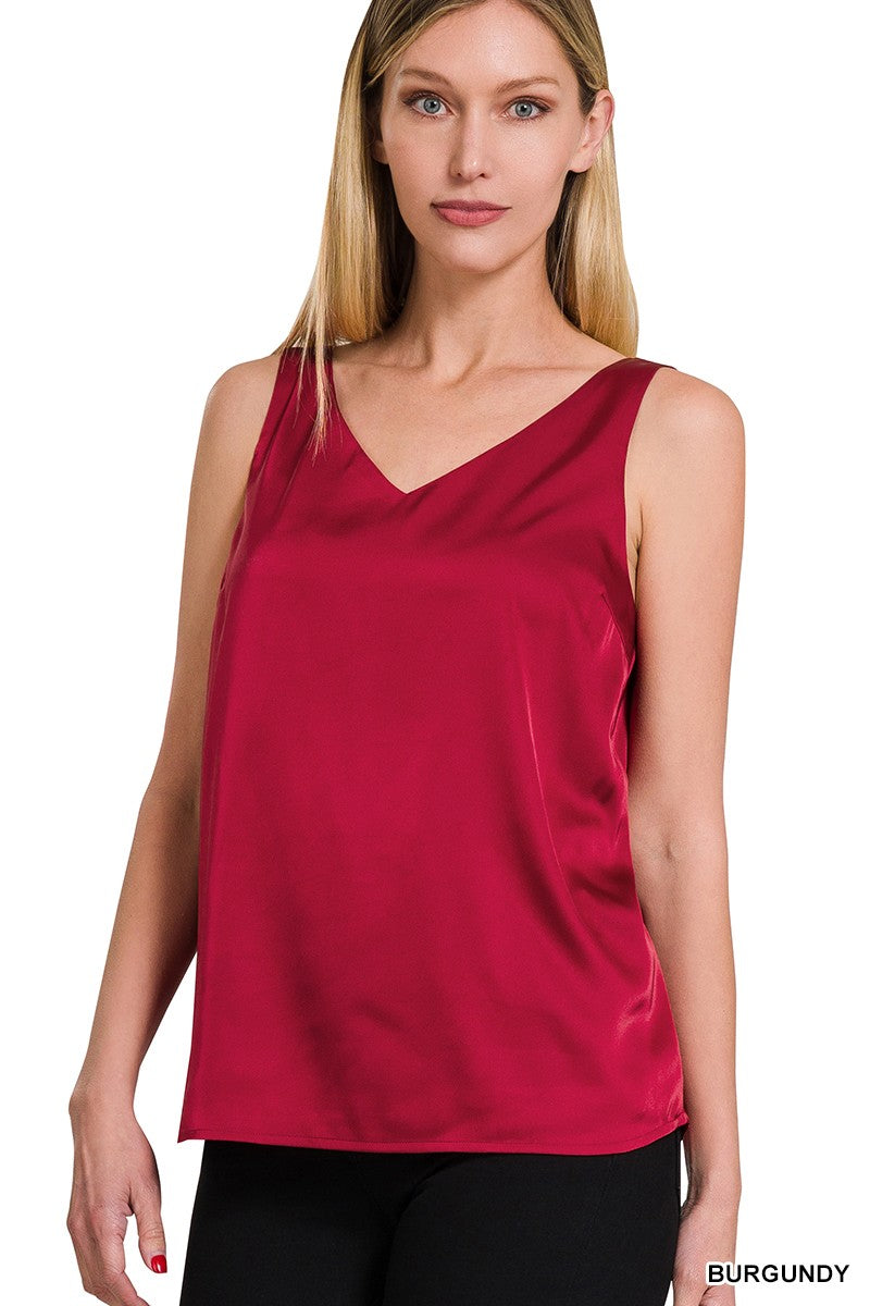 Satin V-Neck Cami