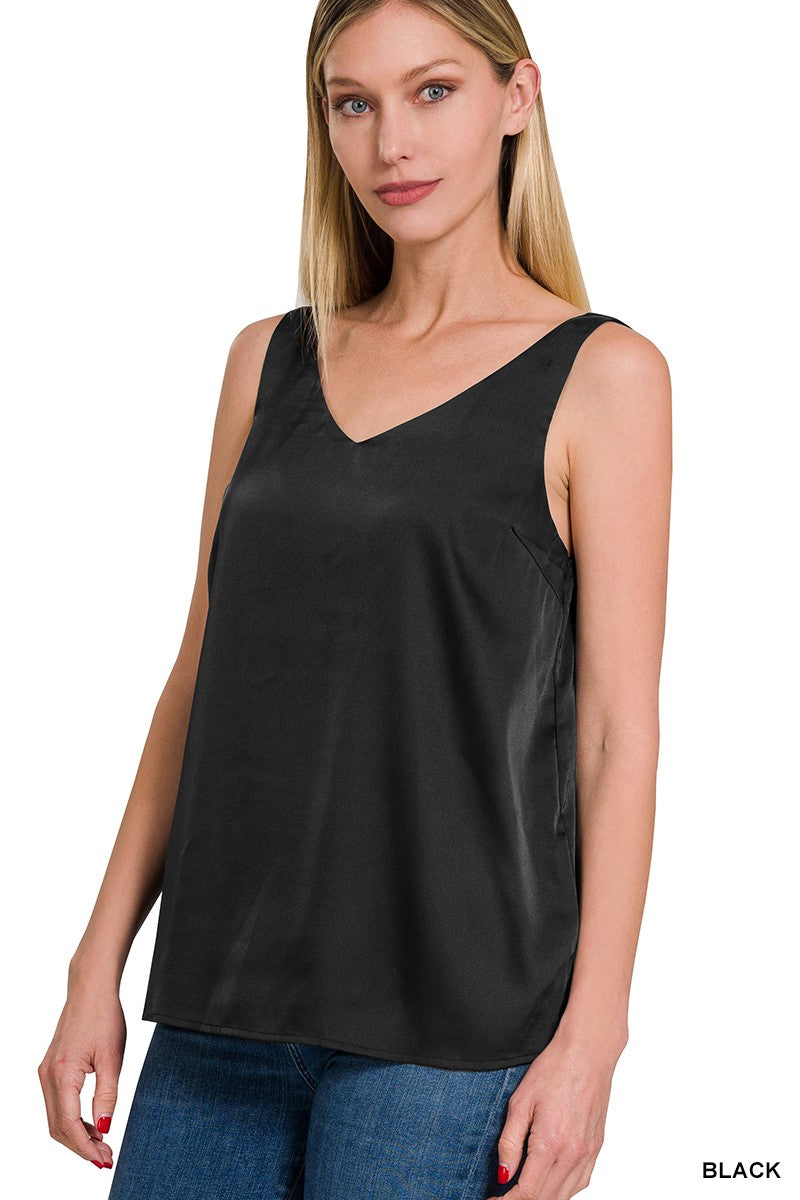 Satin V-Neck Cami