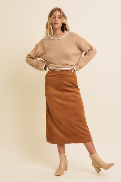 Suede Skirt