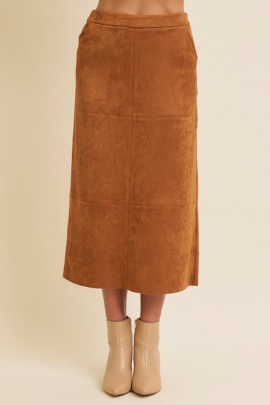 Suede Skirt