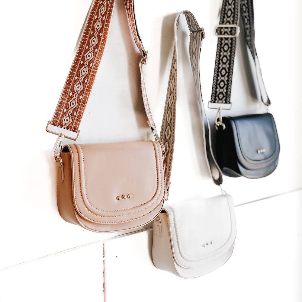 Serenity Saddle Bag: Cream