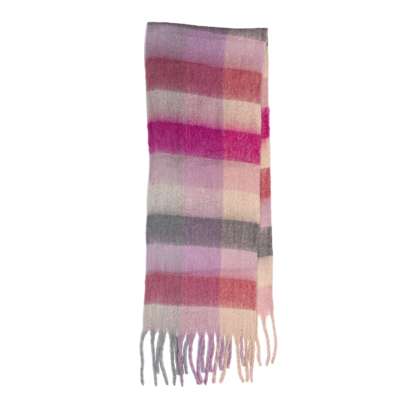 16 Colours soft blanket scarf with tassels