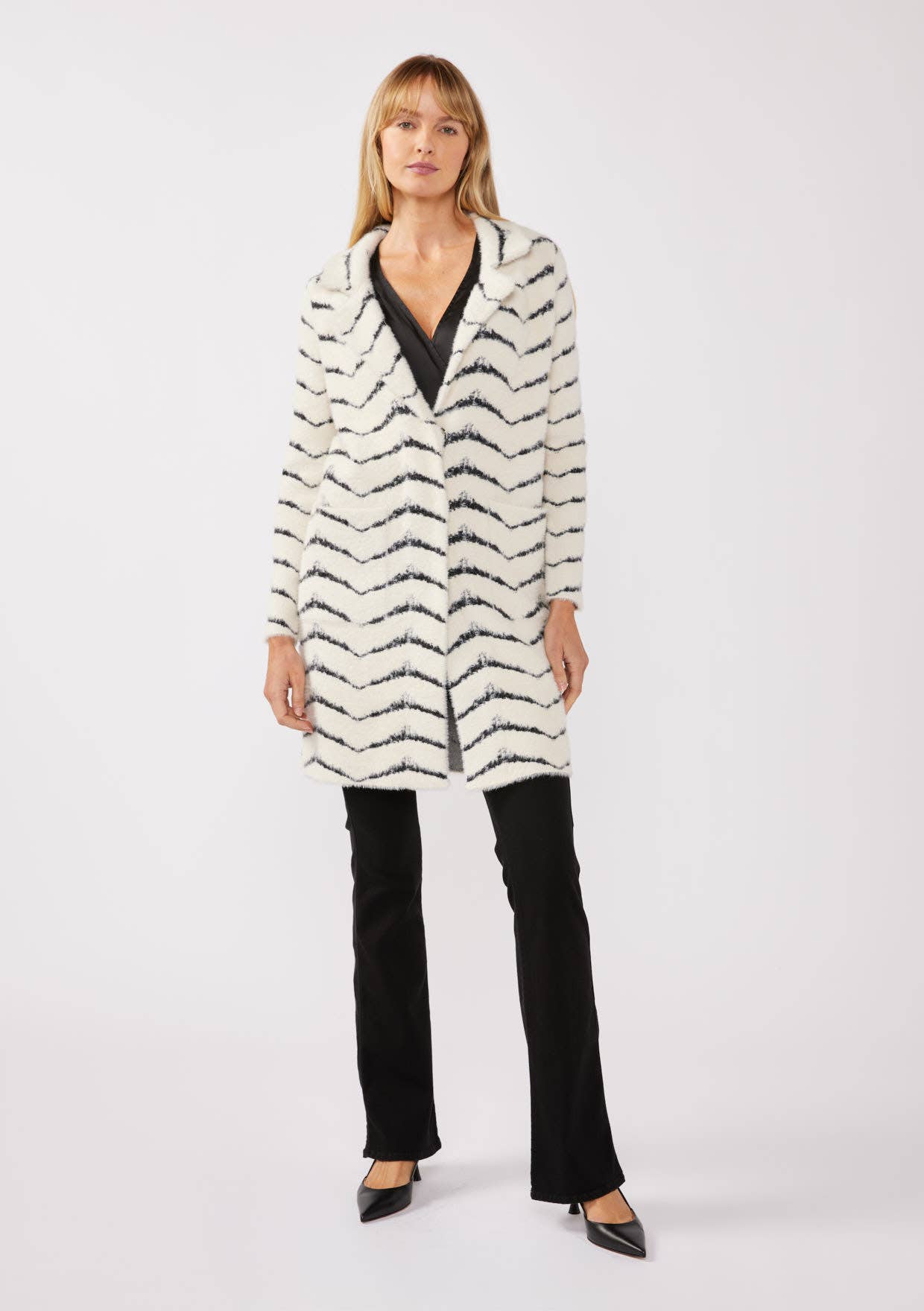 Fuzzy Chevron Jacket