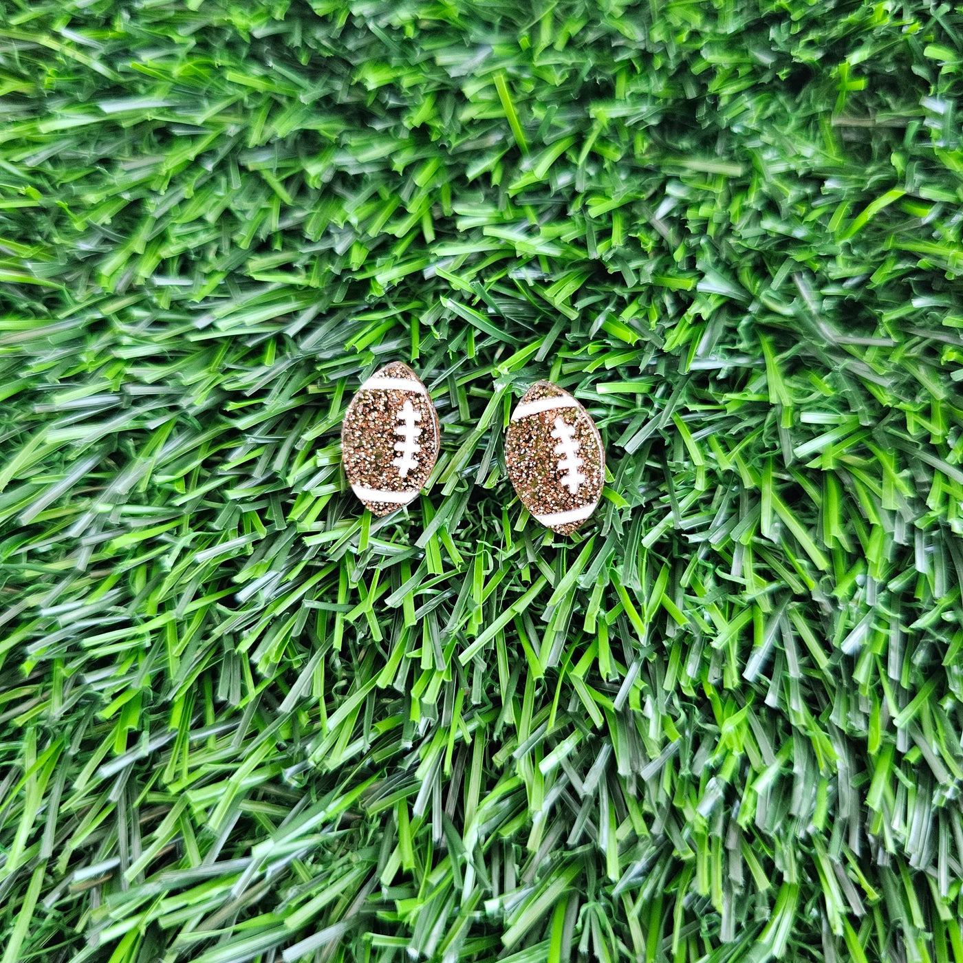 Glitter Football Studs // Game Day