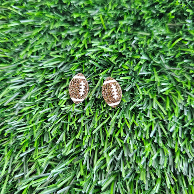 Glitter Football Studs // Game Day