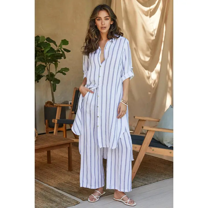 Linen Stripe Dress