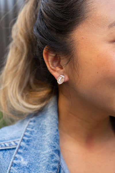 Glitter Football Studs // Game Day