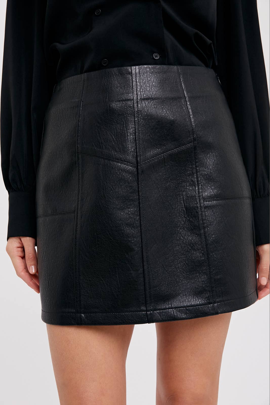 Vegan Leather Skirt