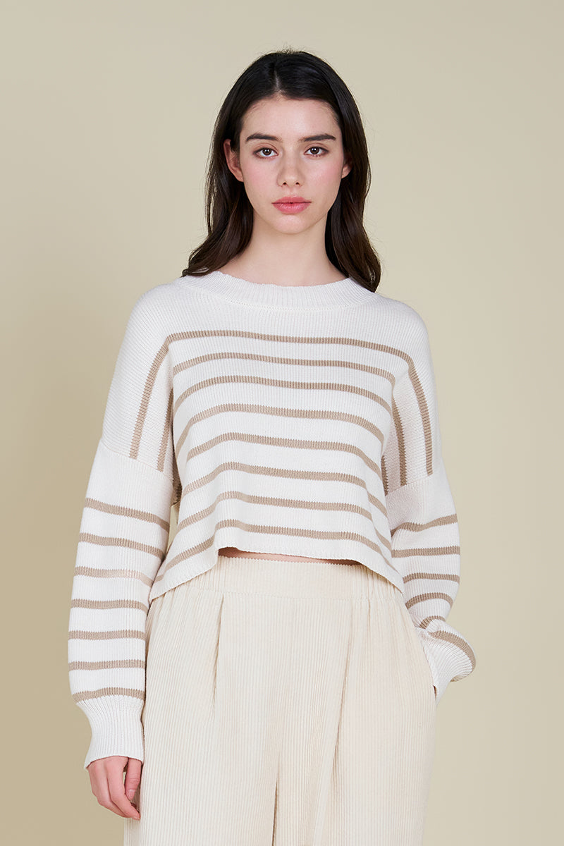 Ivory Stripe Sweater