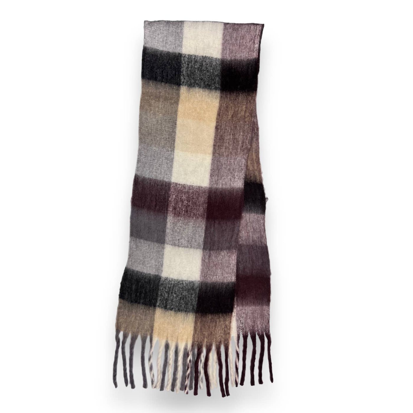 16 Colours soft blanket scarf with tassels