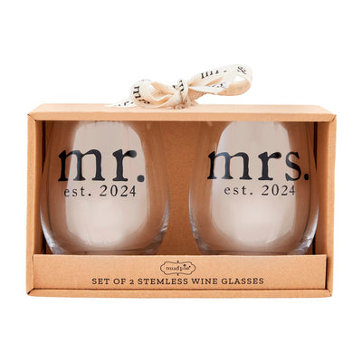 Mr. & Mrs. Wine Glasses