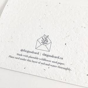 Plantable Greeting Card - Thank You - Classic