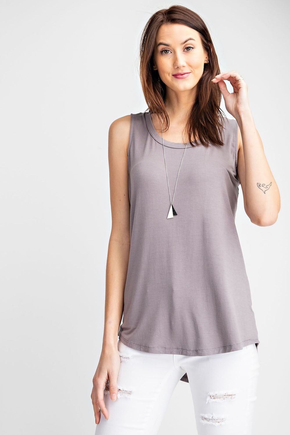 Scoop Neck Tank Curvy