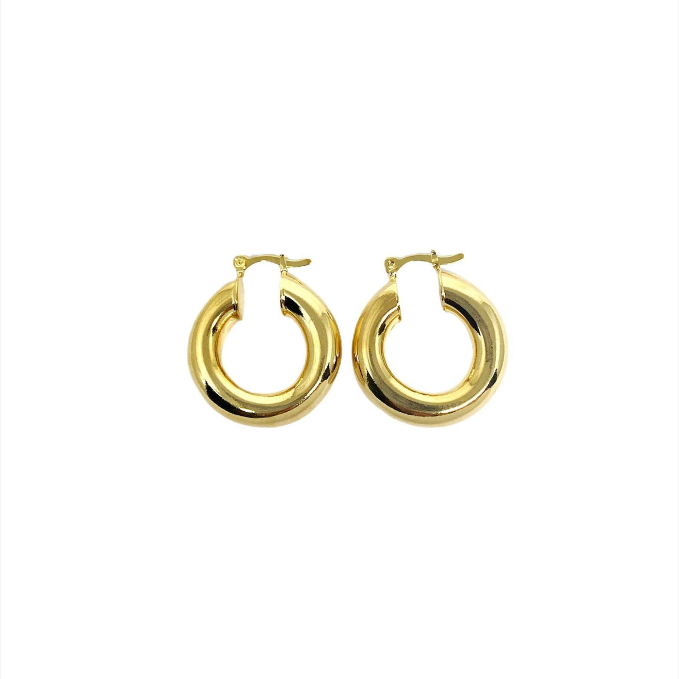 18k Gold Filled Thick Hoops