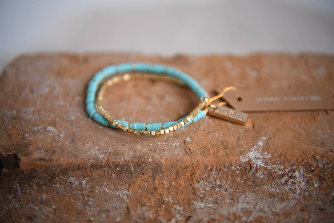 Twilight Double Wrap Bracelet: Turquoise