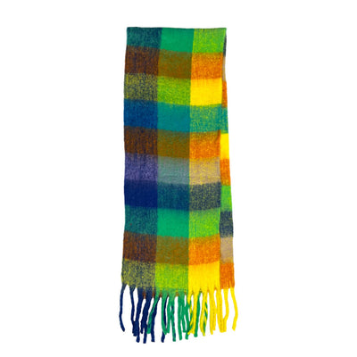 16 Colours soft blanket scarf with tassels