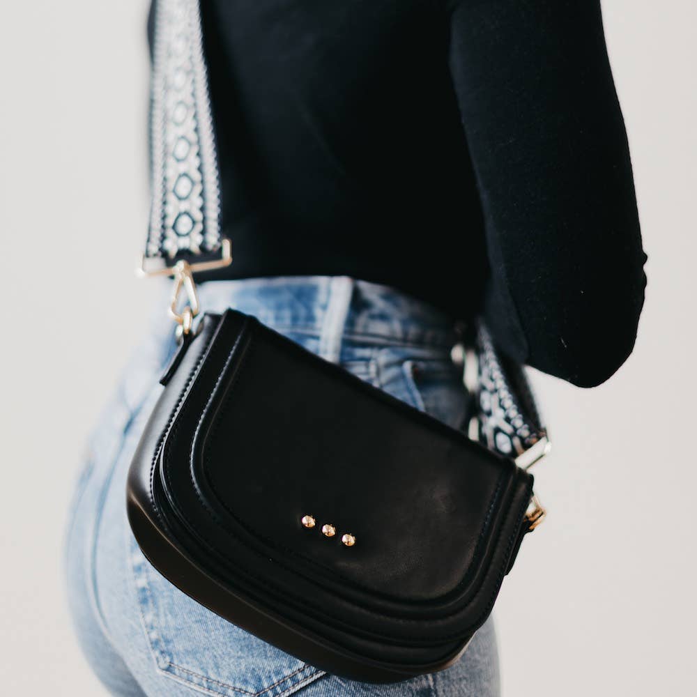 Serenity Saddle Bag: Black