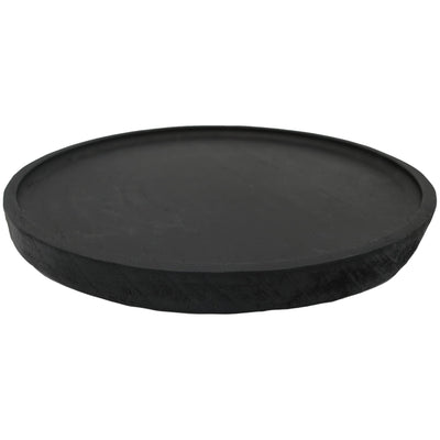 Large Round Wood Tray