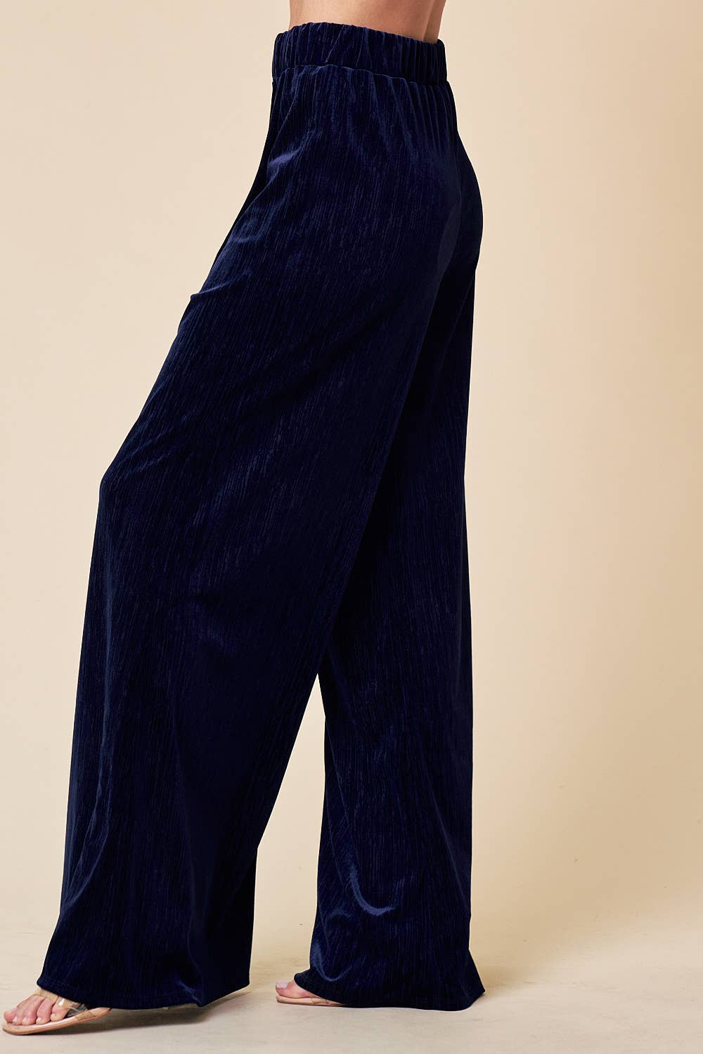 Velvet Wide Leg Pants