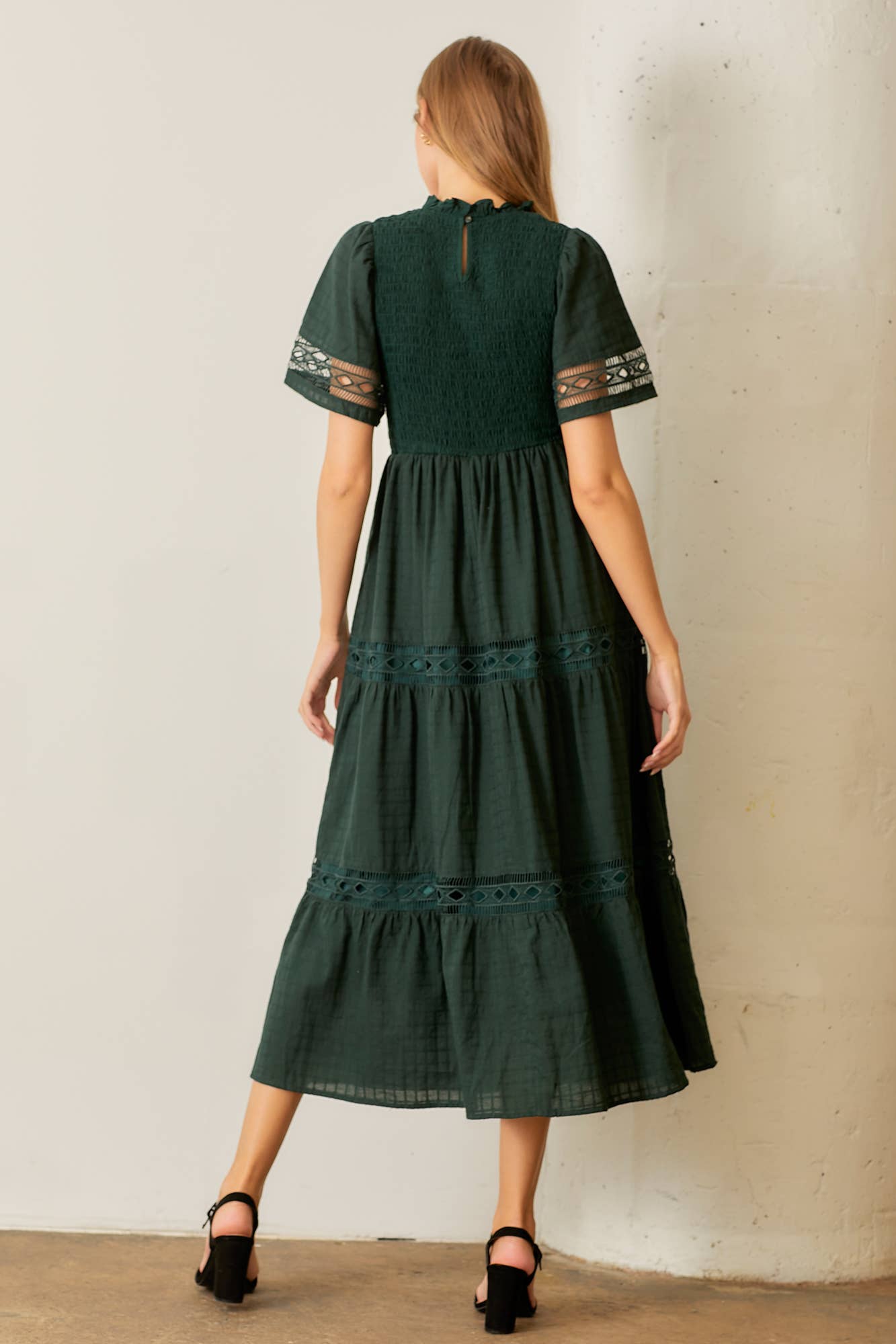 Smocked Evergreen Dress