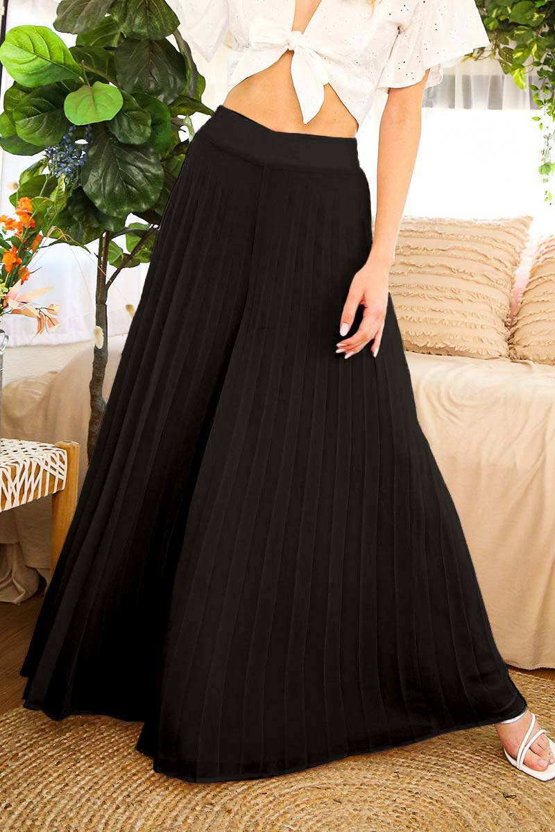 High Waist Pleated Pants