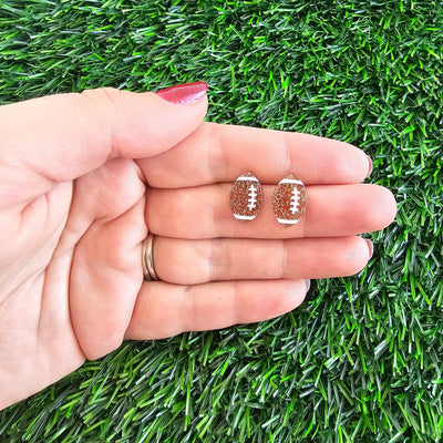 Glitter Football Studs // Game Day