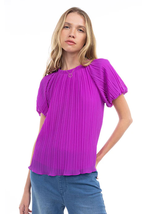 Viola Pleat Blouse