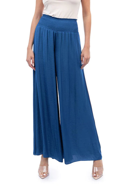 Wide Leg Smocked Pant