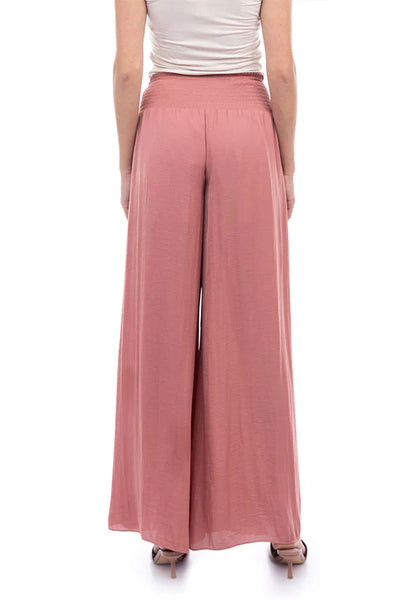 Wide Leg Smocked Pant