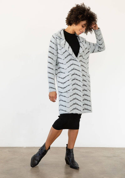 Fuzzy Chevron Jacket