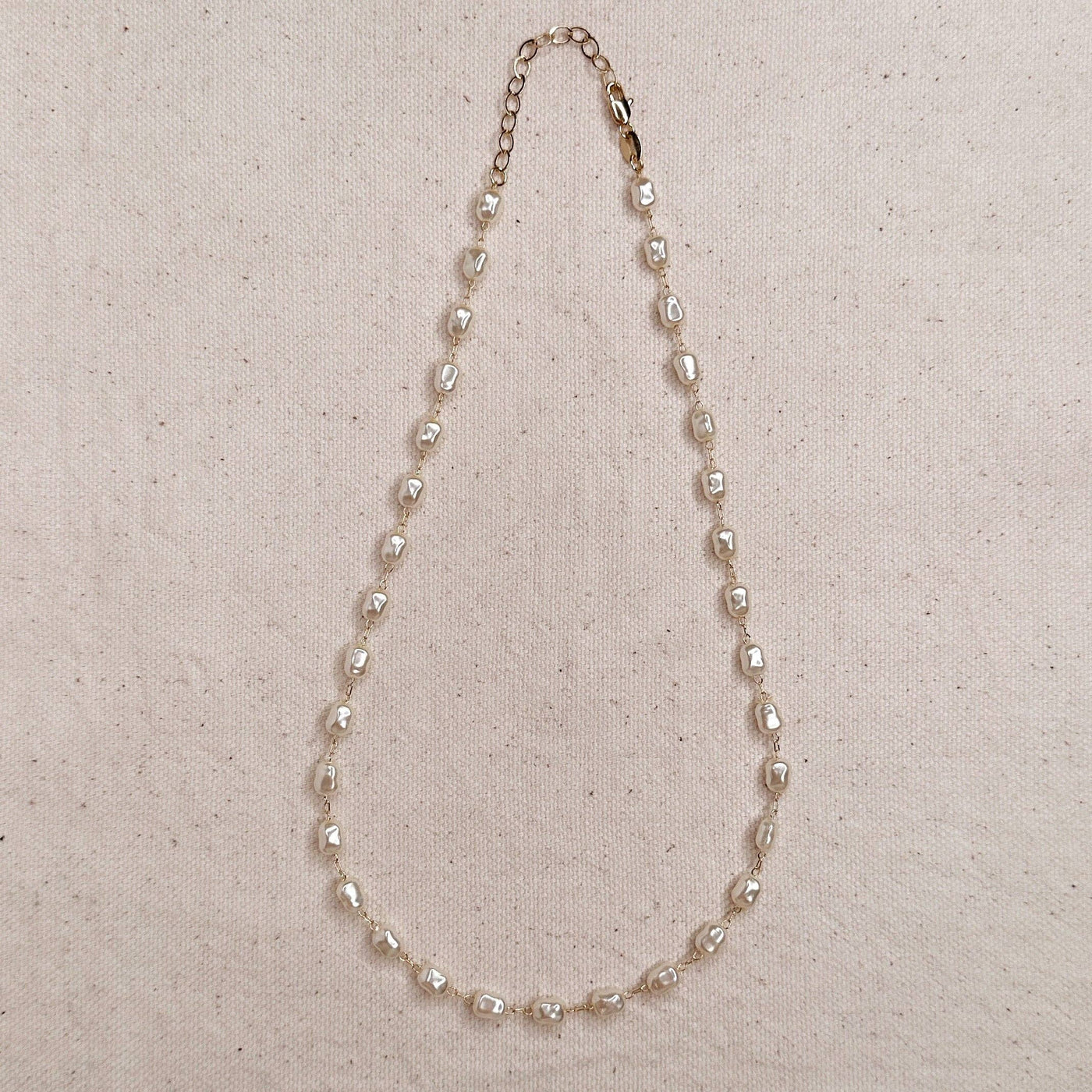 Baroque Pearl Necklace: 16"