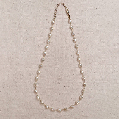 Baroque Pearl Necklace: 16"