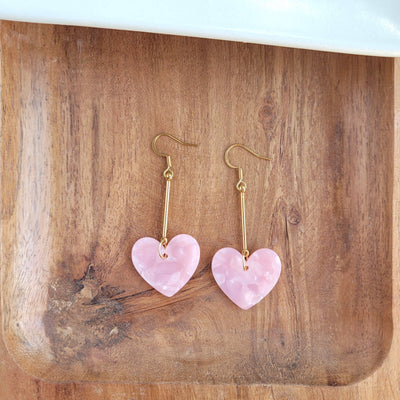 Mina Heart Earrings