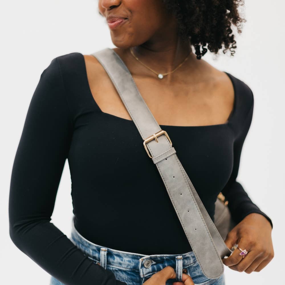 Waverly Woven Sling Bag (Free Strap Extender!): Black