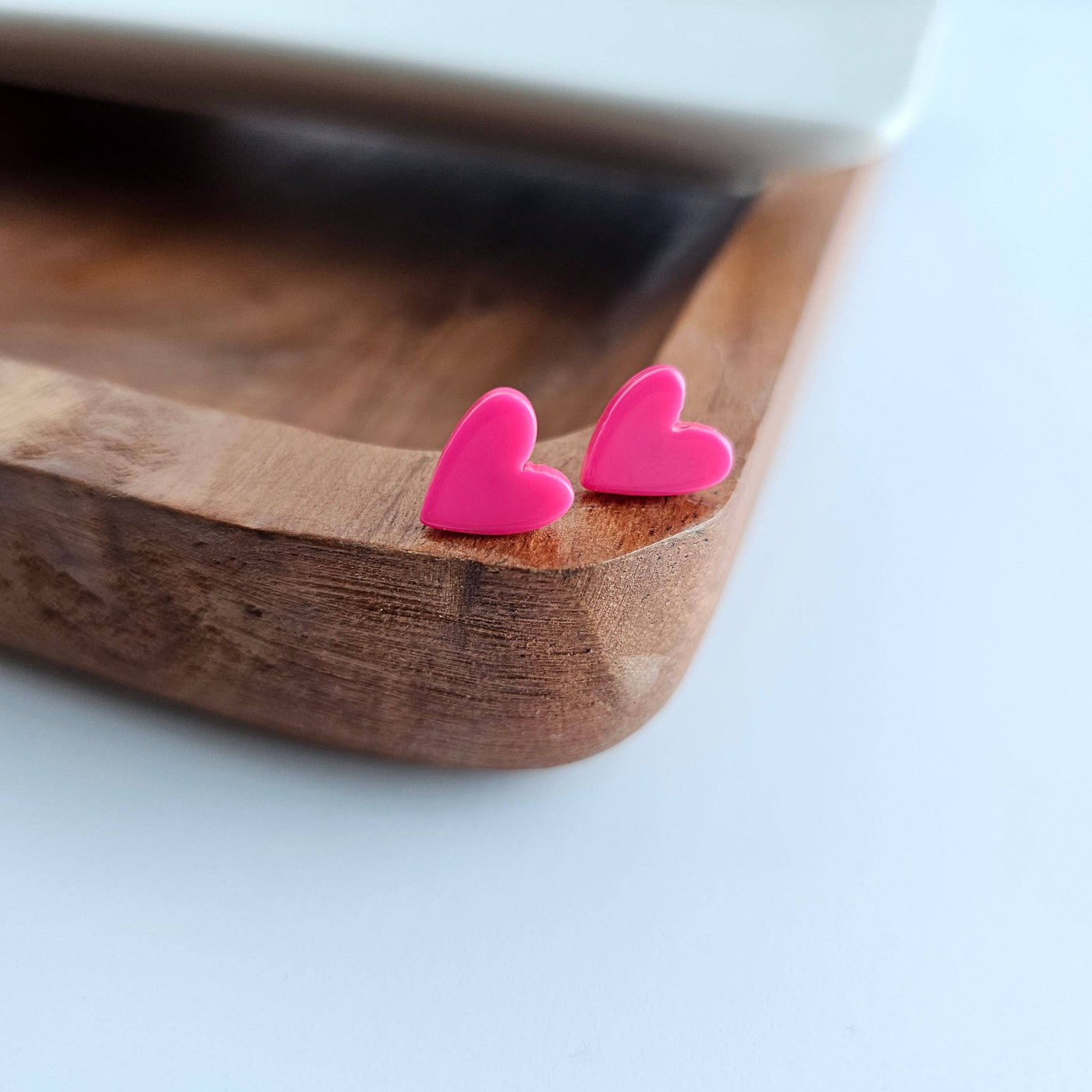 Hand Drawn Heart Studs