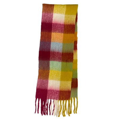 16 Colours soft blanket scarf with tassels