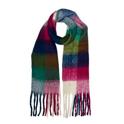 16 Colours soft blanket scarf with tassels