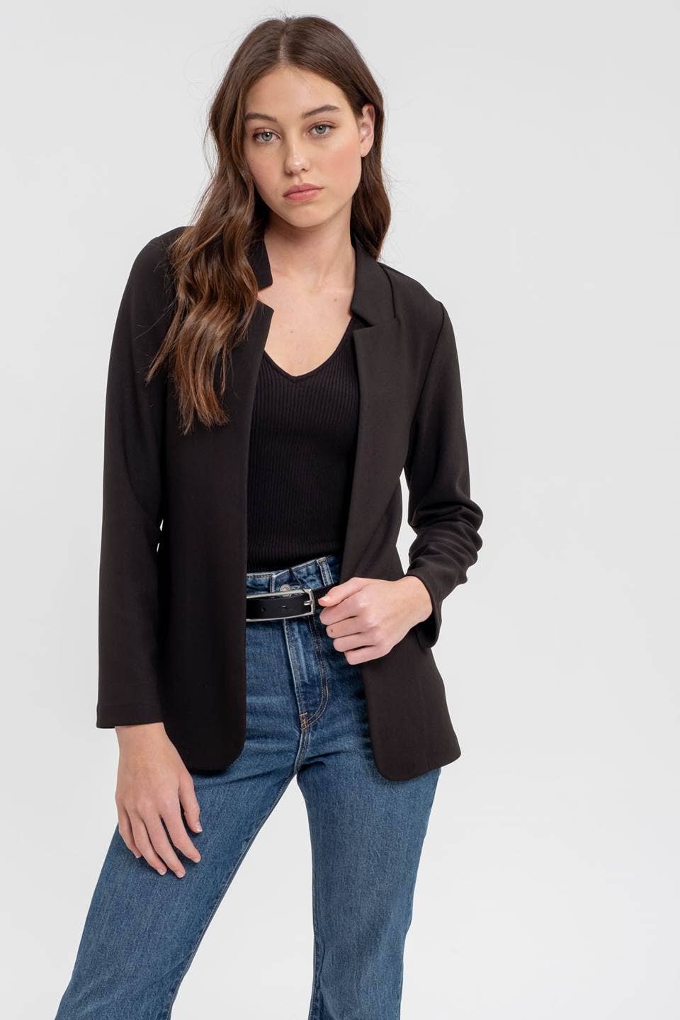 Notch Collar Blazer