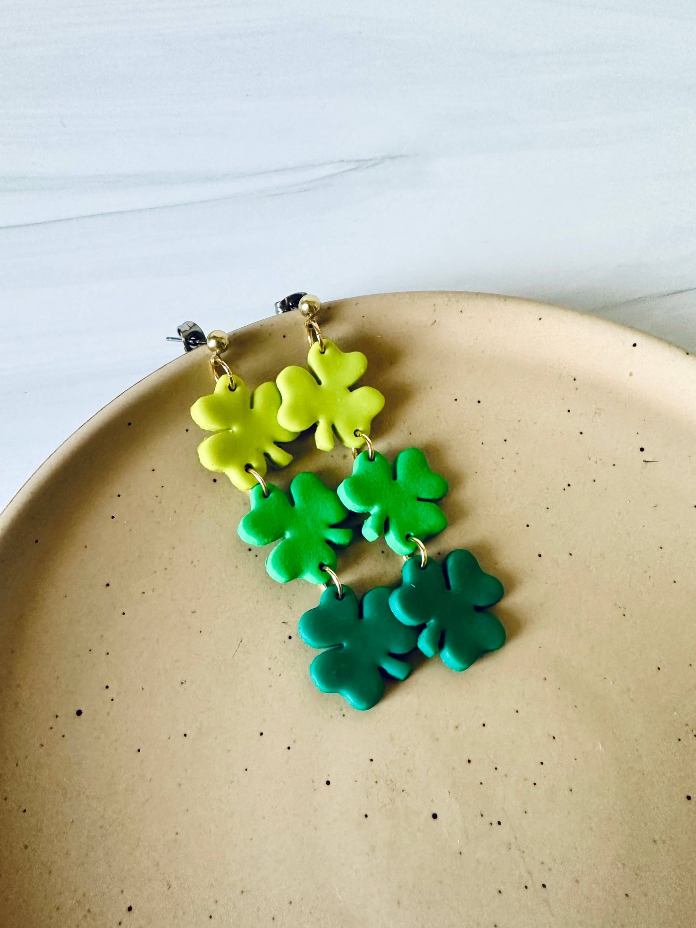 Shamrock ombré dangles