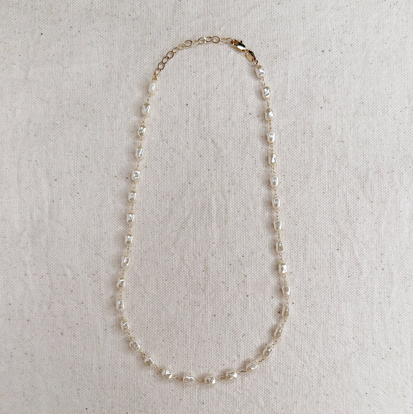 Baroque Pearl Necklace: 16"