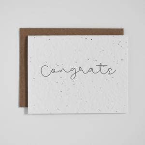 Plantable Greeting Card - Congrats