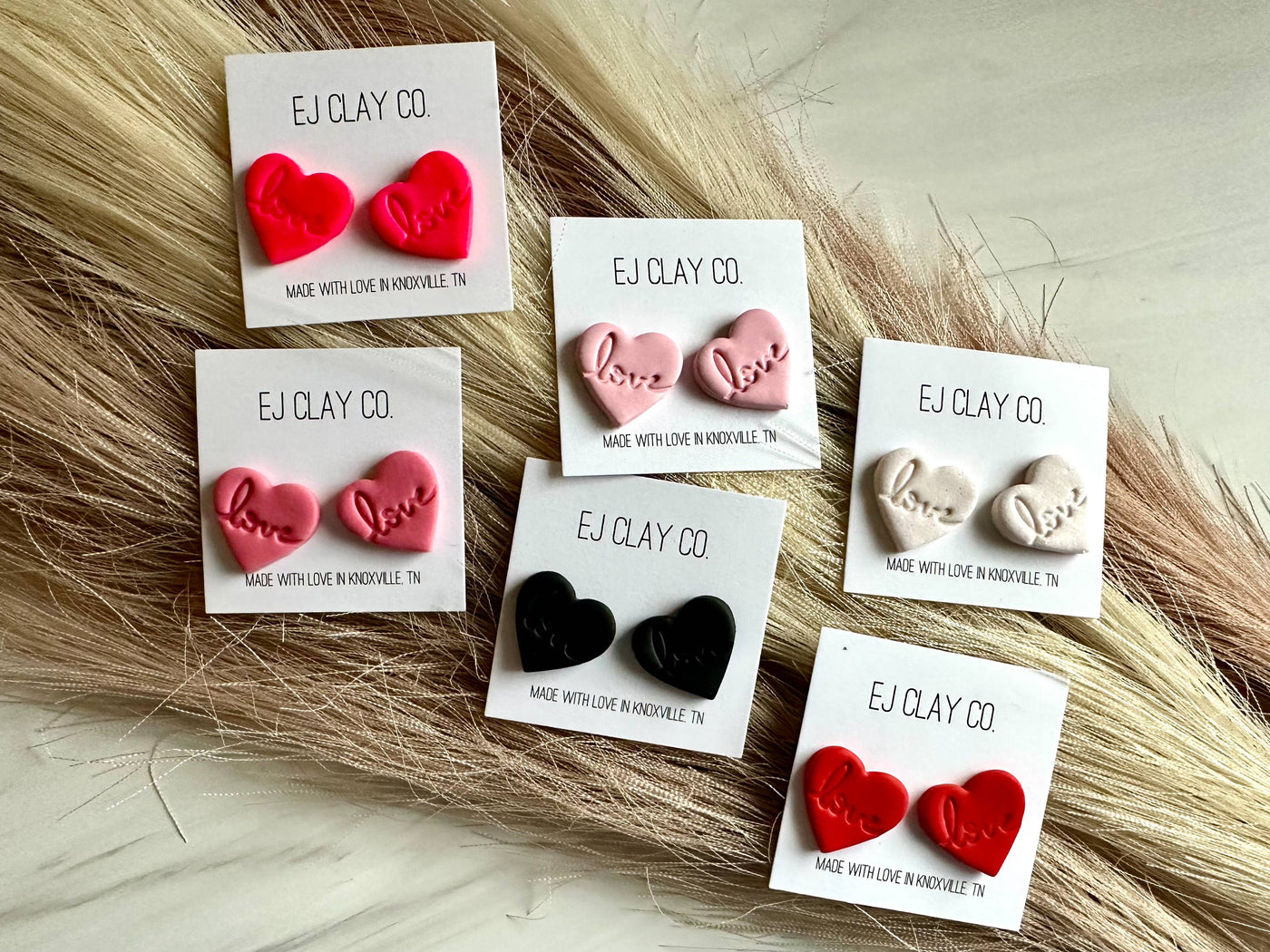 LOVE Heart Studs