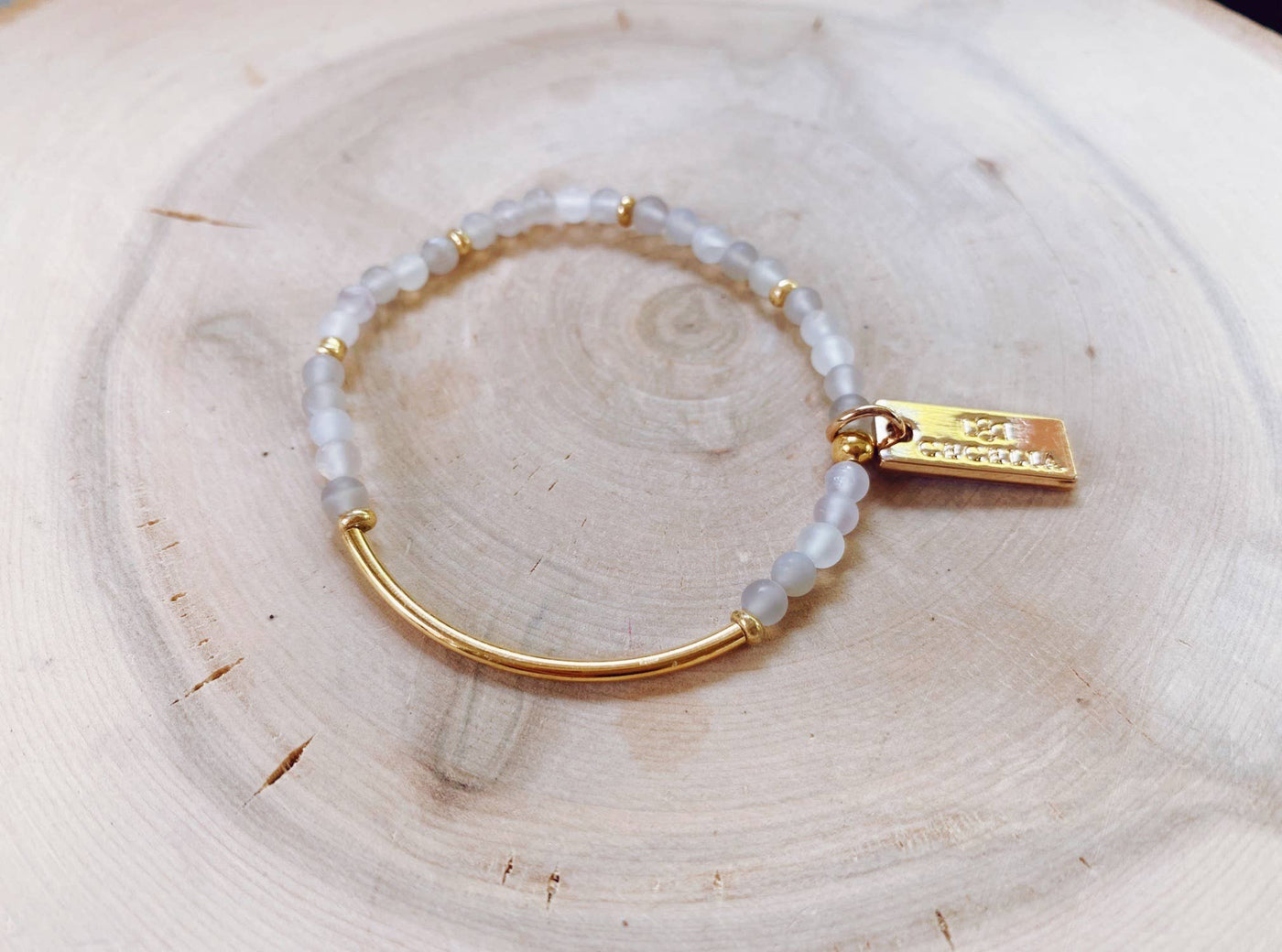 Light Agate bracelet